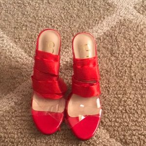 Women stiletto shoe.